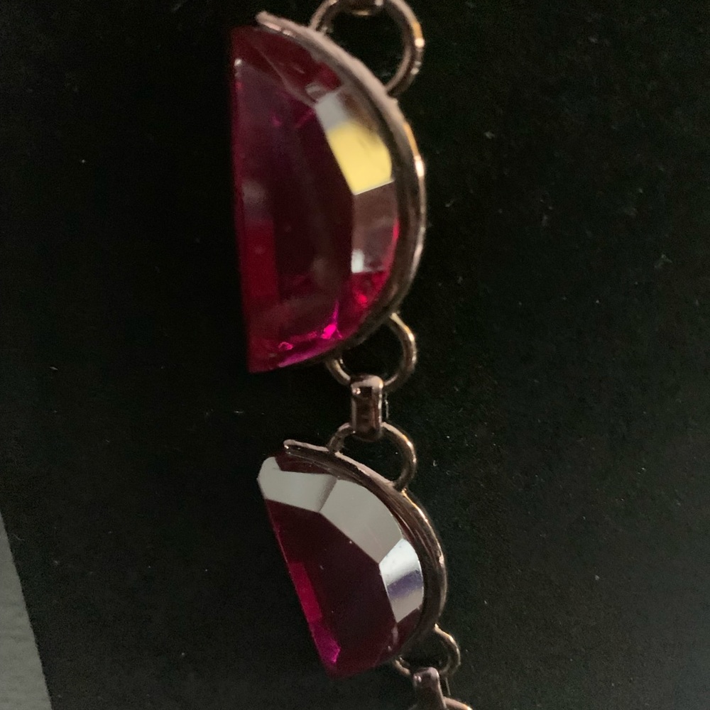 J #4 This is a plum colored new Coldwater Creek Necklace with free earrings. - Picture 9 of 9